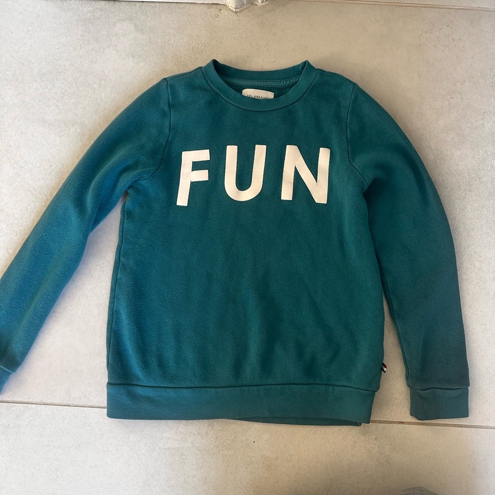 Sol Angeles Teal Fleece-Lined Sweatshirt